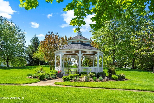 1505 Wishing Well Ln, Manasquan, NJ 08736 - view of home's community with a gazebo and a yard