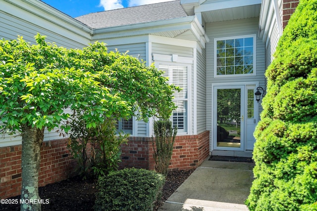 1505 Wishing Well Ln, Manasquan, NJ 08736 - entrance to property with brick siding and a shingled roof