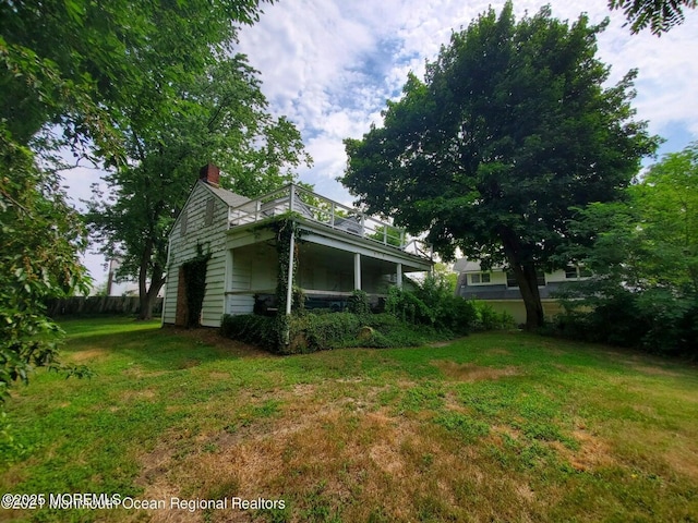 92 Compton St, Belford, NJ 07718 - view of yard featuring fence