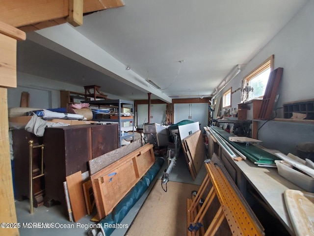 92 Compton St, Belford, NJ 07718 - garage featuring a workshop area