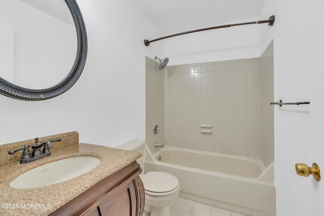 115 Leesville Rd, Jackson, NJ 08527 - bathroom featuring vanity, toilet, tile patterned flooring, and  shower combination