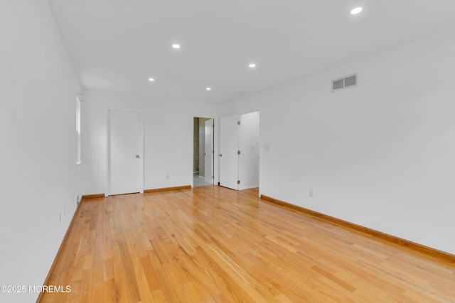 115 Leesville Rd, Jackson, NJ 08527 - spare room with visible vents, baseboards, light wood finished floors, and recessed lighting