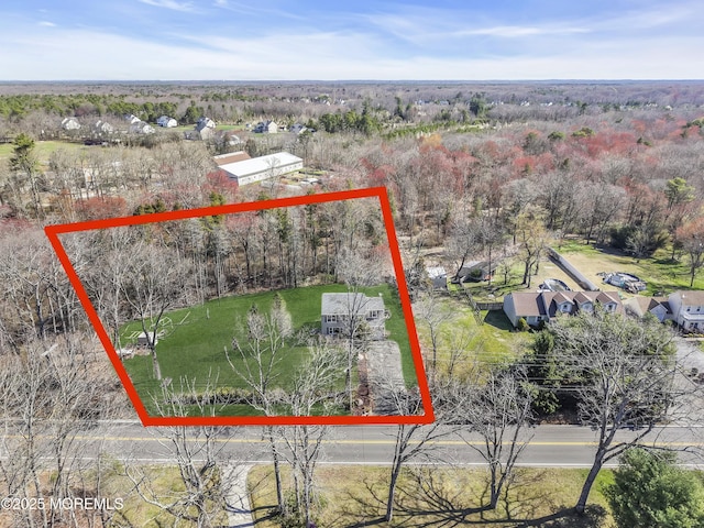 115 Leesville Rd, Jackson, NJ 08527 - drone / aerial view with a forest view
