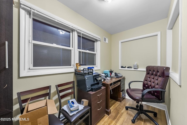 2776 John F Kennedy Blvd, Jersey City, NJ 07306 - office featuring baseboards, visible vents, and wood finished floors