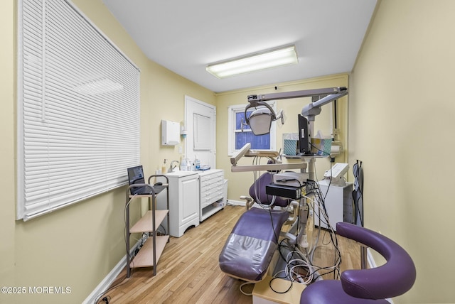 2776 John F Kennedy Blvd, Jersey City, NJ 07306 - workout room with light wood-style flooring and baseboards