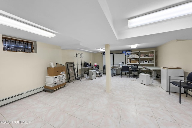 2776 John F Kennedy Blvd, Jersey City, NJ 07306 - finished below grade area with a baseboard radiator