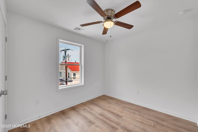 42 W Shore St, Keansburg, NJ 07734 - unfurnished room with light wood-style flooring, baseboards, and ceiling fan