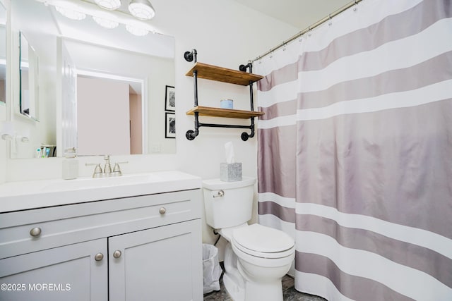 19 Summerhill Ave, Jackson, NJ 08527 - bathroom featuring curtained shower, vanity, and toilet