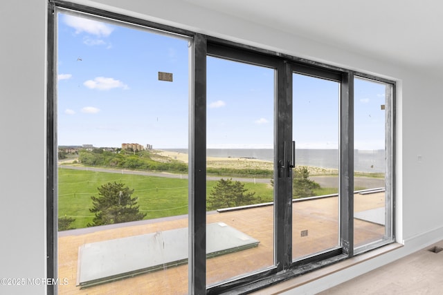 18 Seaview Ave, Long Branch, NJ 07740 - doorway to outside with a water view