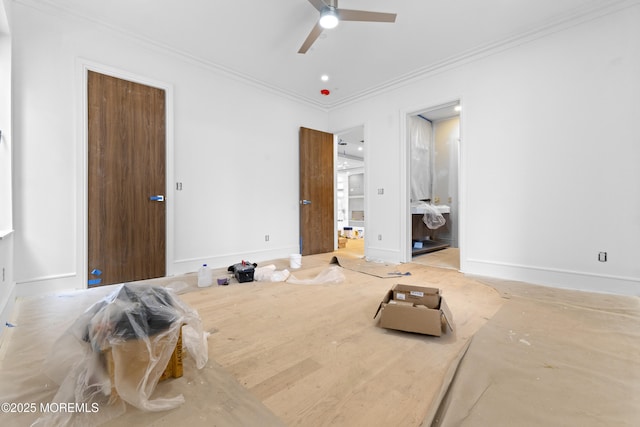 18 Seaview Ave, Long Branch, NJ 07740 - unfurnished bedroom featuring crown molding and baseboards