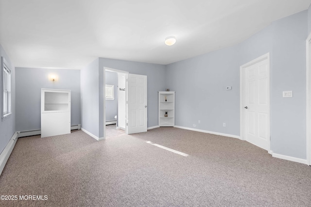 113 Parker Rd, West Long Branch, NJ 07764 - unfurnished bedroom featuring carpet, baseboards, and a baseboard heating unit