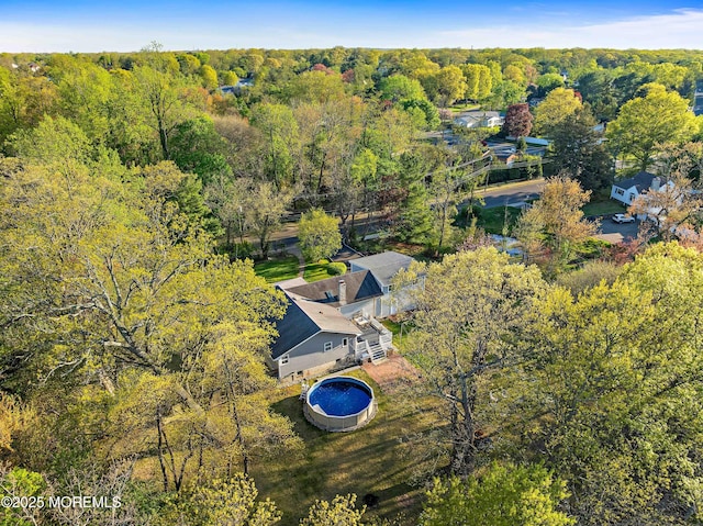 113 Parker Rd, West Long Branch, NJ 07764 - aerial view featuring a forest view
