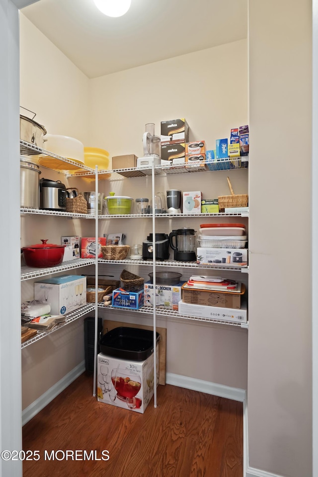 view of pantry