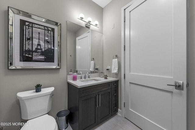 365 Ocean Blvd Unit 405, Long Branch, NJ 07740 - bathroom with vanity, toilet, and tile patterned flooring
