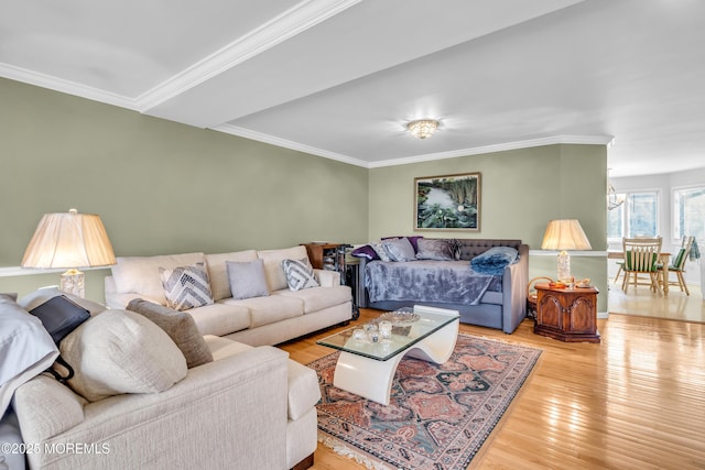 265 Marigold Ct, Toms River, NJ 08757 - living area featuring wood finished floors and ornamental molding