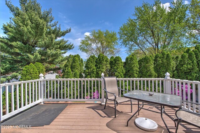 7 Mill Rd, Jamesburg, NJ 08831 - view of wooden deck