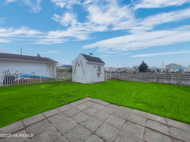 3 W Potomac Dr, Little Egg Harbor, NJ 08087 - fenced backyard featuring a patio area and a storage unit