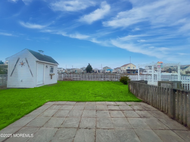 3 W Potomac Dr, Little Egg Harbor, NJ 08087 - fenced backyard with a patio and a residential view