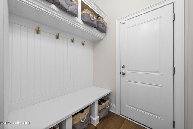 61 Windermere Rd, Lincroft, NJ 07738 - mudroom featuring dark wood-style flooring