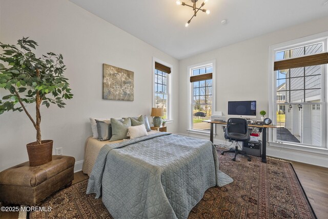 61 Windermere Rd, Lincroft, NJ 07738 - bedroom featuring baseboards and wood finished floors