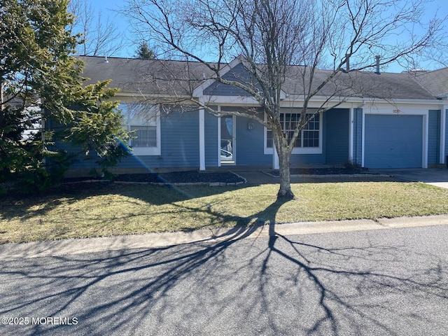 1042A Canterbury Dr, Manchester, NJ 08759 - ranch-style house with a garage, a front lawn, and concrete driveway