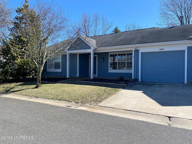1042A Canterbury Dr, Manchester, NJ 08759 - single story home featuring driveway, a front yard, and a garage