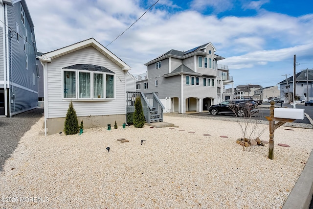 view of front facade featuring a residential view