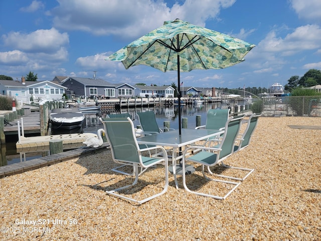903 Shenandoah Dr, Forked River, NJ 08731 - dock area with a residential view and a water view