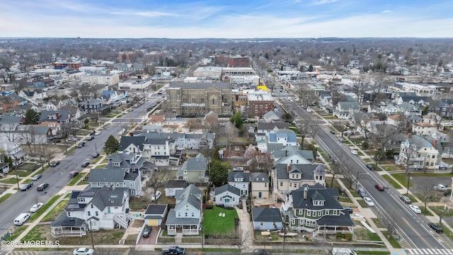 drone / aerial view with a residential view