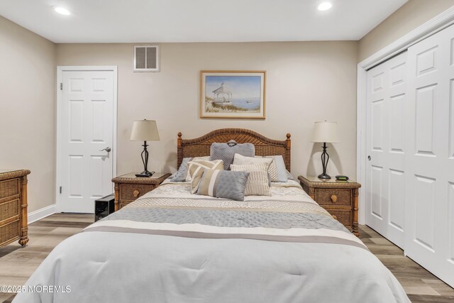 1792 Buttonwood Ave, Toms River, NJ 08755 - bedroom featuring recessed lighting, light wood finished floors, visible vents, and baseboards