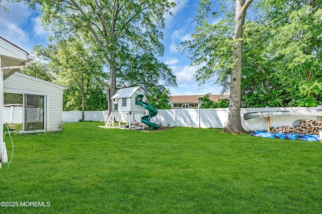 35 Tara Lin Dr, Hazlet, NJ 07730 - view of yard featuring a playground