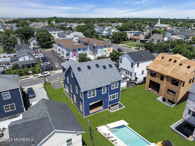 306 3rd Ave, Asbury Park, NJ 07712 - aerial view of residential area with a pool area