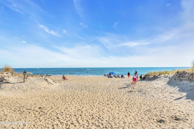 water view featuring nearby beach