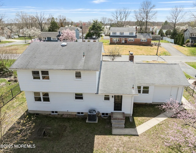 drone / aerial view with a residential view
