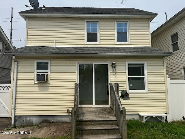 209 Broadway, Keyport, NJ 07735 - back of property featuring entry steps and cooling unit