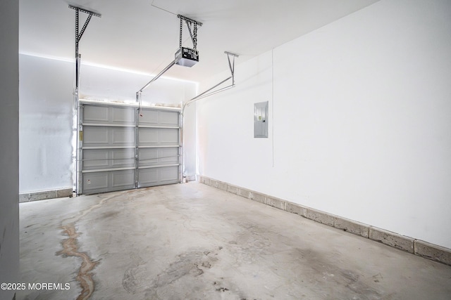 108 Belvedere Dr N, Manchester, NJ 08759 - garage featuring a garage door opener and electric panel