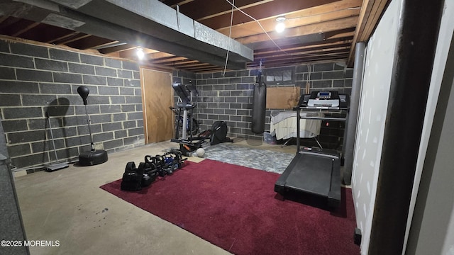 view of exercise room