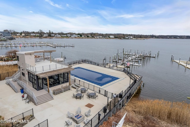 28 Riverside Ave Unit 1H, Red Bank, NJ 07701 - dock area with a water view