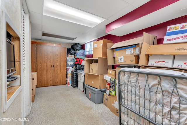 view of storage area