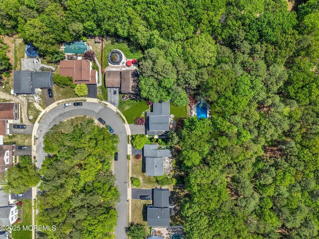 aerial view of property's location