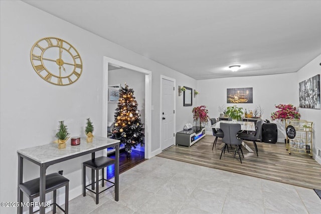 380 Evergreen Dr, Brick, NJ 08723 - dining room with tile patterned floors and baseboards