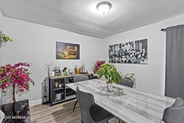 380 Evergreen Dr, Brick, NJ 08723 - dining area featuring baseboards and wood finished floors