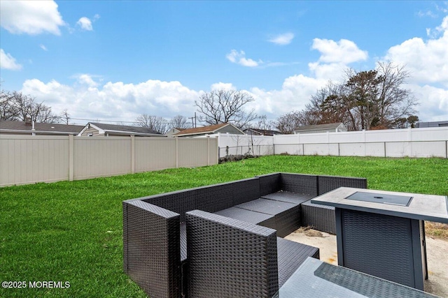 380 Evergreen Dr, Brick, NJ 08723 - exterior space featuring a fenced backyard and an outdoor living space