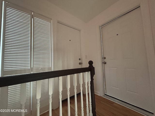 interior space featuring wood finished floors