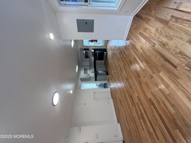 interior space featuring wood finished floors