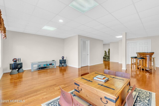 1 Kushnetki Rd, Parlin, NJ 08859 - office space with baseboards, wood finished floors, and a drop ceiling