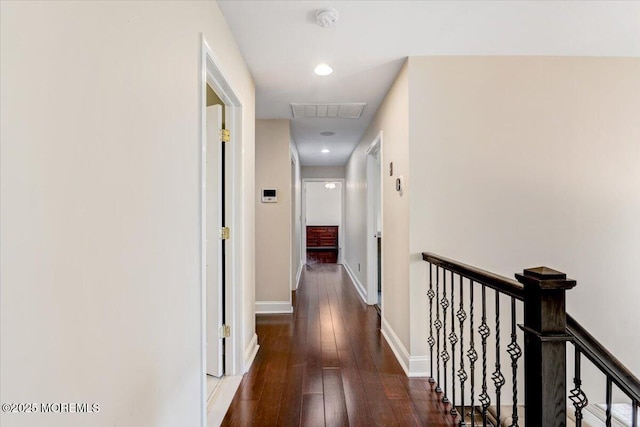 77 Warren Dr, Aberdeen, NJ 07747 - corridor featuring an upstairs landing, hardwood / wood-style flooring, and baseboards