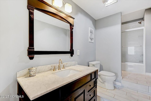 77 Warren Dr, Aberdeen, NJ 07747 - full bath featuring toilet, vanity, and shower / bath combination