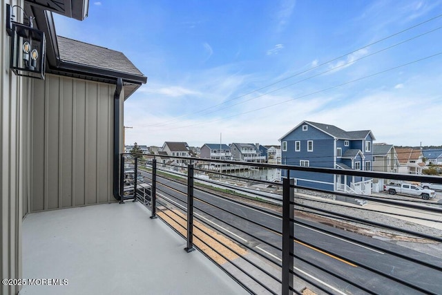 balcony featuring a residential view