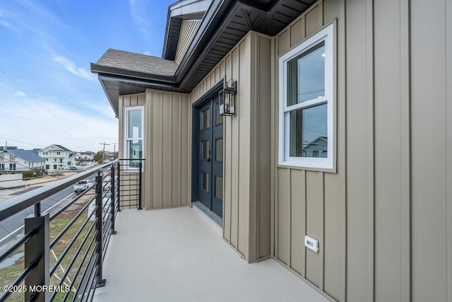 balcony featuring a residential view